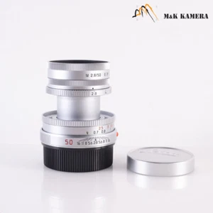 Leica Elmar-M 50mm/F2.8 Ver.II Silver Lens Yr.1996 Germany #808 - Picture 1 of 11