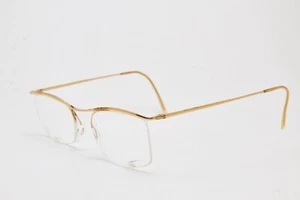 1970s vintage eyeglasses NYLOR cat eye golden frame golden glasses cat-eye - Picture 1 of 13