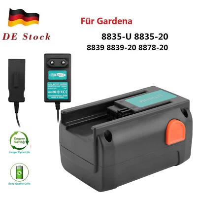 CREABEST Batería/cargador para Gardena 8835-U 8839 turbotrimmer AccuCut Li 400 450 8840 8841