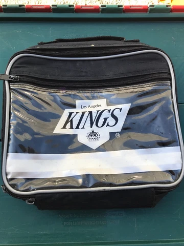 Los Angeles Kings Vintage 1991 FLOMO lunch bag  LA Kings old Black White Logos Cover