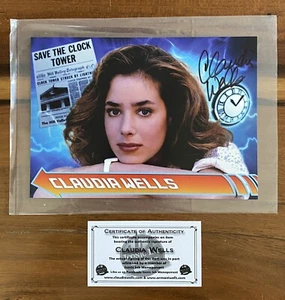 CLAUDIA WELLS Signed Photo BACK TO THE FUTURE Autograph w/ COA BTTF Auto e6 - Picture 1 of 5