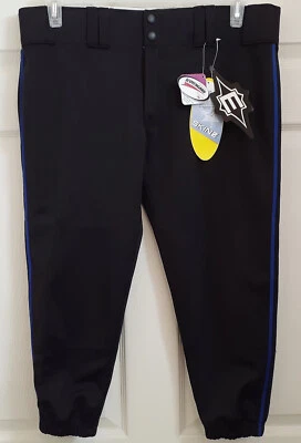 Pantalones Easton Skinz para mujer XL Bio-Dri Softbol Béisbol Negro Azul Scotchgard NUEVO Foto 1 de 4