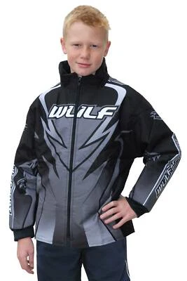 Kinder Wulfsport Quad Kart Motocross Wulf MX Attack Ride Jacke schwarz 26 2-3 Jahre
