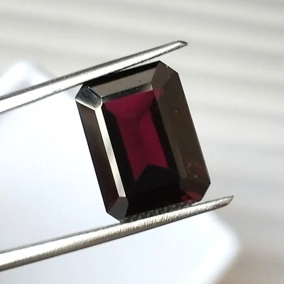 Granate rosa natural 14X10 mm corte esmeralda sin calefacción facetado piedra preciosa suelta 9,75 CT Foto 1 de 4