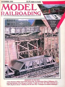 Model Railroading Magazine November 1990 Steel Side Rebuilds of War Gondolas - Picture 1 of 2