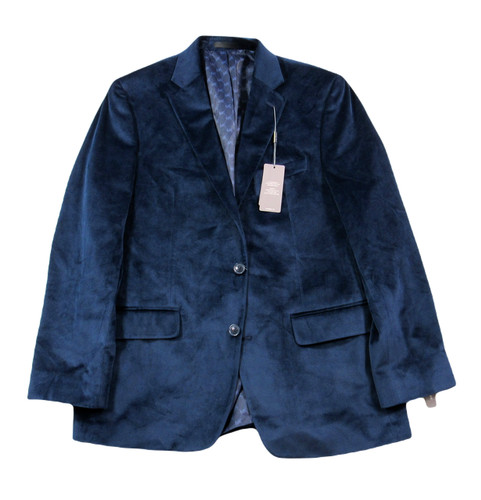 Michael Kors Cappotti Sportivi Velluto Uomo 43R 42 44 Blu Navy Vestibilità Classica