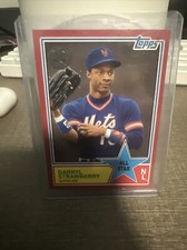 Darryl Strawberry Topps 35th anniversary card numbered 4/10