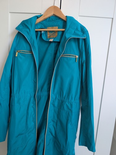 Giacca antipioggia donna Michael Kors Teal Taglia S