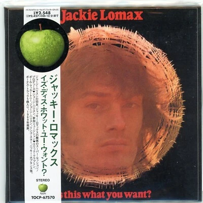 SEALED Jackie Lomax IS THIS WHAT YOU WANT Japan Apple Mini-LP CD w/obi - Image 1 of 2