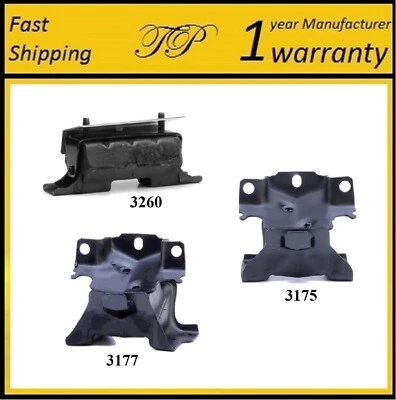 3 piezas de montaje de motor y transmisión para GMC Savana 2500 2003-2005 4x4 4,8 L, 5,3 L, 6,0 L - Automático Foto 1 de 4