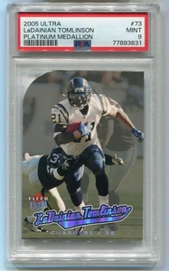2005 Fleer Ultra LaDainian Tomlinson /50 Platinum Medallion HOF #73 MINT PSA 9 - Picture 1 of 2
