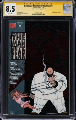 Frank Miller Daredevil #4 "Kingpin Iconic Art" Marvel Auto Comic Signed CGC 8.5 - Image 1 of 2