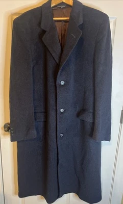 Abrigo largo pesado XL de mezcla de cachemir carbón MARK ALEXANDER Foto 1 de 4