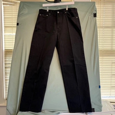 Calvin Klein Jeans Mens Size 36x32 Black Easy Fit Rigid Denim Pants Fading - Image 1 of 4