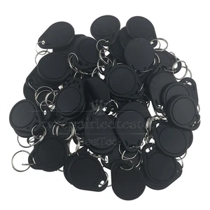 Black RFID 125KHz Writable Rewrite T5577 Keyfobs Proximity Access Tag 50pcs - Imagen 1 de 2