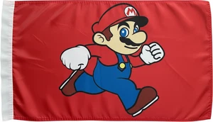 JLP Flag 12x19 In Decorative safety High visibility wind resistance Mario - Bild 1 von 5