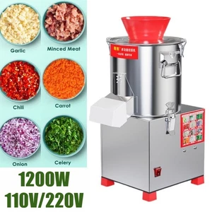 220V/110V Kitchen Electric Vegetable Chopper Cutting Machine Meat Food Processor - Picture 1 of 12