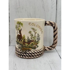 Colorado Vintage Country Crafts USA Hirsch Reh Rehkitze Seil Stil Griff Wildtiere - Bild 1 von 6