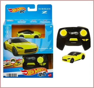 New Hot Wheels RC HTP16 NISSAN Z Remote Control Car + TURBO 1:64  YELLOW 🌟NEW🌟 - Image 1 of 4