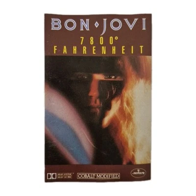 BON JOVI - '7800⁰ Fahrenheit' Cassette Tape Album 1985 AUST. PRESSING, MERCURY - Image 1 of 4