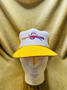 De colección Arizona Wranglers Snapback Trucker Hat USFL 1982 ¡Malla Amarilla! Leer - Imagen 1 de 11