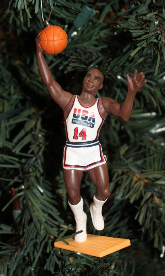 Charles Barkley Team USA 1992 Christmas Tree Ornament 4" Rebound Pose HOF #14 - Image 1 of 1
