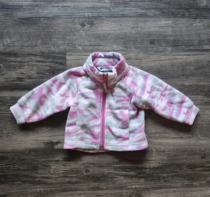 Columbia Fleecejacke rosa Camouflage 12 Monate - Bild 1 von 4