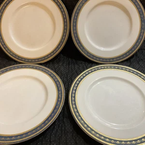 Vintage Minton Teller ~ Apsley Pellatt & Co ~ Bloomsbury Street blau/gold 25,5 cm - Bild 1 von 15