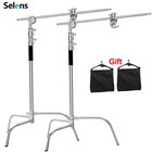 2 pack Photo Studio 10ft Heavy Duty C Stand Century Stand for Aputure Godox