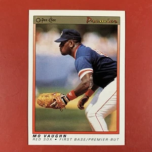 1991 O-Pee-Chee Premier Baseball Mo Vaughn card #124 Boston Red Sox - Picture 1 of 2