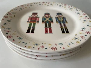 Set of 4 SUR LA TABLE Nutcracker Salad Plates in Beautiful Condition (Used Once) - Picture 1 of 6