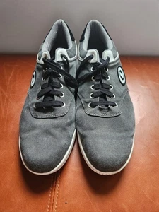 Mens dexter bowling shoes.Size 14. Canvas. Gray/black/white/ Logo. Very Good - Picture 1 of 14