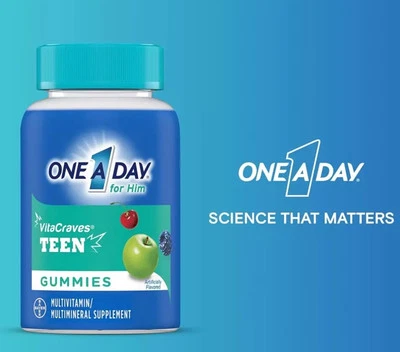 Gominolas multivitamínicas One a Day Teen for Him, multivitaminas gomosas 150 unidades 5/26 Foto 1 de 4