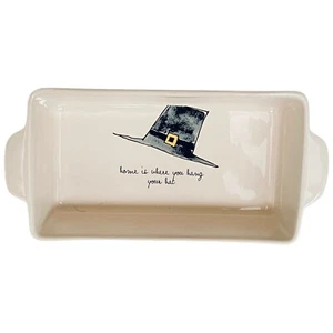 Rae Dunn Halloween Loaf Bread Baking Pan  Witch Hat Ceramic - Picture 1 of 5