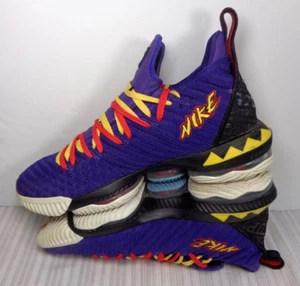 Nike Herren LEBRON Turnschuhe 11 Martin XVI 16 Royal Lila Schwarz Gelb Schnürsenkel Lakers - Bild 1 von 12