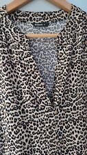 Roman Leopard Animal Print Tiered Maxi Dress Size 16
