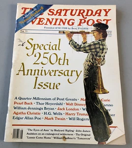 Saturday Evening Post Aug 1977 250th Anniversary Issue Edgar Allen Poe, Rockwell - Picture 1 of 11