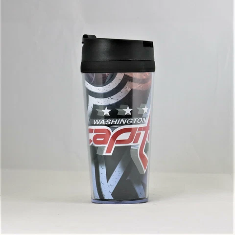 Washington Capitals NHL Licensed Acrylic 16oz Tumbler Coffee Mug w/wrap Insert Cover