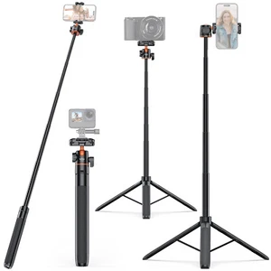 VRIG Selfie Stick Tripod Stand for Smartphone Camera Vlog Video Recording T0E5 - Picture 1 of 11