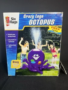 Pulpo Agua Juego Aspersor Seis Banderas Piernas Locas Pulpo Nuevo Sellado - Imagen 1 de 7