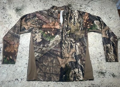 Red Head Mossy Oak Break Up Country Camo Quarter Zip M Turkey Hunting Mesh - Image 1 of 4