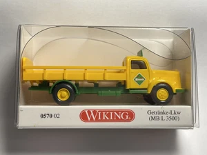 Kp382 WIKING Modellauto 1:87 Getränke Lkw Mercedes Benz L 3500 Bluna 0570/02 - Bild 1 von 4