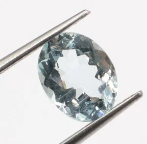 Natural Goshenite Gemstone Faceted Goshenite Stone Oval Shape 1.70 Cts 9x7 mm - Picture 1 of 5