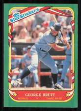 1987 Fleer Star Stickers #15 George Brett