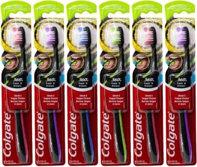 Colgate 360 Fresh N Protect Toothbrush Ultra Soft (Mix Colors) Big Kid Pack of 6 - Image 1 of 4