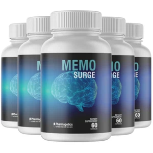 5 Bottles Memo Surge 60 Capsules x5 - Picture 1 of 6