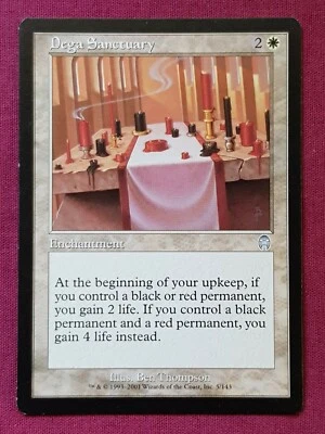 Magic The Gathering APOCALYPSE DEGA SANCTUARY white card MTG - Image 1 of 2