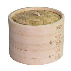 100% Genuine! AVANTI Asian Bamboo Steamer Basket 25cm 2-Tier! RRP $66.95! - Picture 1 of 3