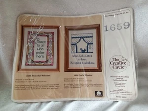CREATIVE CIRCLE ☆ Beaded Cross Stitch Kit ☆ PEACEFUL WELCOME ☆ #1659 ☆ NEW - Picture 1 of 5