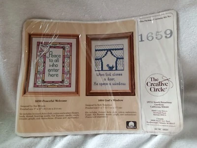 CREATIVE CIRCLE ☆ Beaded Cross Stitch Kit ☆ PEACEFUL WELCOME ☆  #1659 ☆ NEW - Image 1 of 4